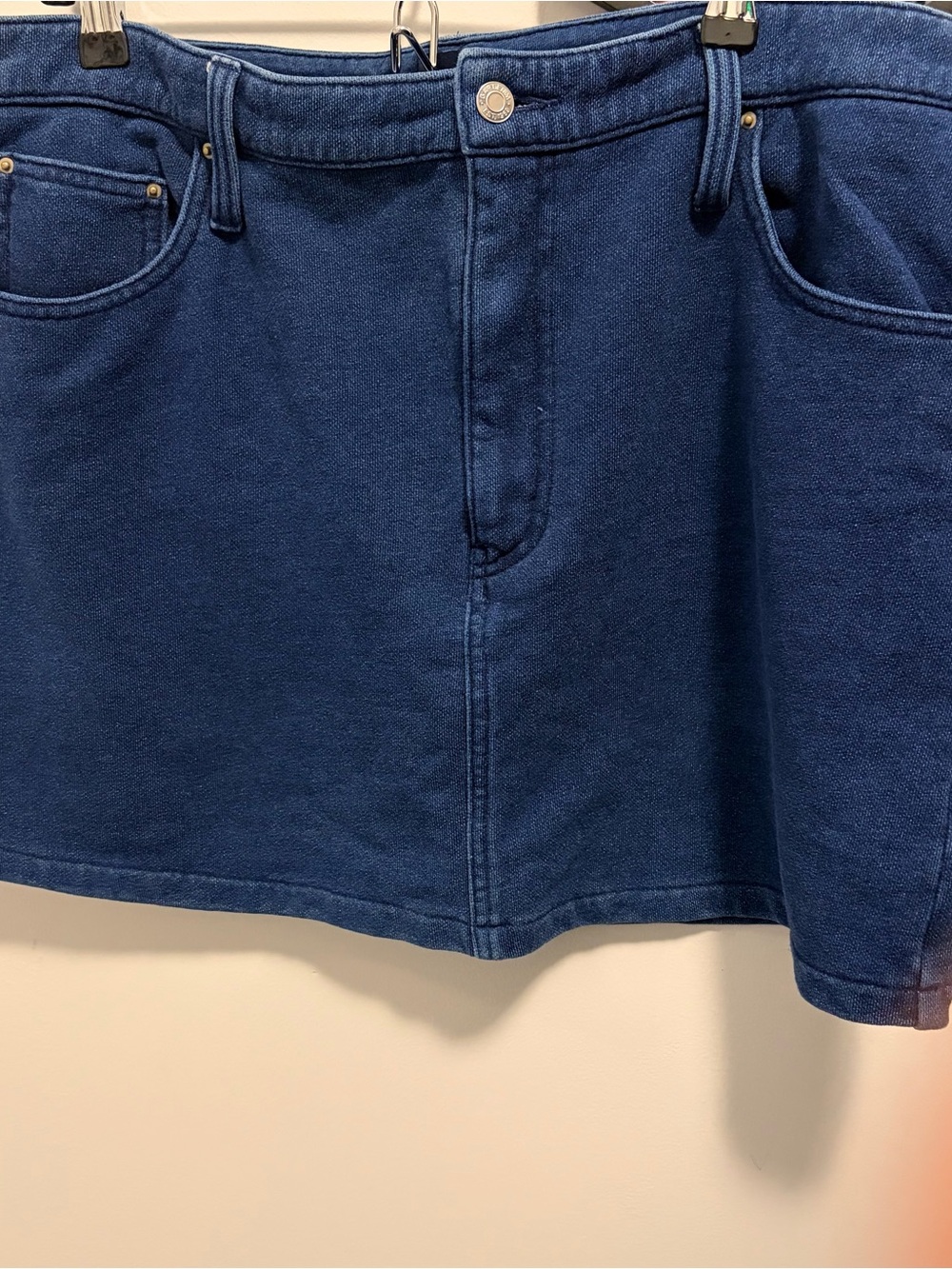 Blue Denim Mini Skirt - Casual Women's Skirt